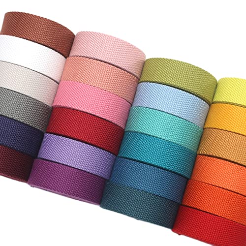 SELCOA 38 mm buntes Gurtband, Baumwollgurtband, Schlüsselanhänger für Rucksäcke, Hundehalsband, Tasche, Kleidungsstück, Textil, Nähzubehör, 1 Meter von SELCOA