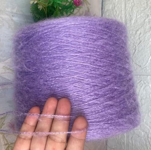 SELCOA 520 g superschönes rosa weiches, gesundes Plüsch-Mohair-Garn zum Stricken von Baby-Bio-Acryl-Gewebe-Häkelgarn von SELCOA