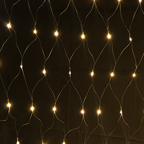 160er LED Lichternetz 1x2m Warmweiß, Indoor und Outdoor, Lichterkette Christbaumlichterkette Aussenbeleuchtung Innenbeleuchtung Partydeko Partybeleuchtung Lichterdeko Dekoration von SELF IMPORT AGENCIES