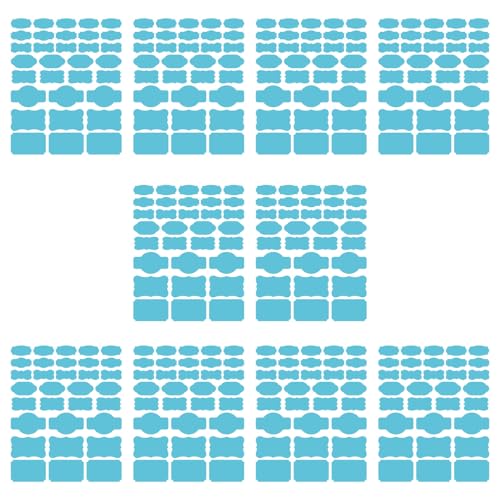 Papieraufkleber Beschreibbarer Etiketten Für Küchenleitschirme Organisation Und Handwerksprojekte Decors 10Sheet/320pcs von SELiLe