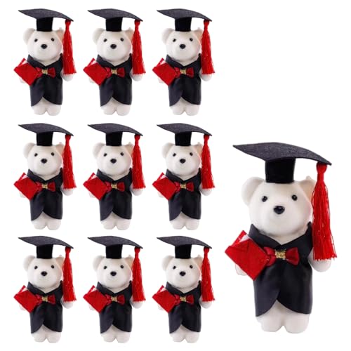 SELiLe 10pcs Abschlussbär Dolls Bachelor Plüschbär Mit Und Kleidern Für Absolventen Und Lehrer Abschluss Feiern Geschenke von SELiLe