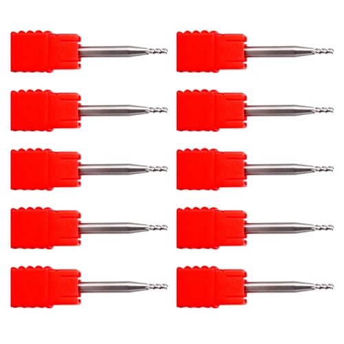 Set Von 10 Stahl 3edges Endmühlenschneider Für Aluminiumverarbeitung Und Langlebigkeit MTS2X6X4X50 MTS1X3X4X50 von SELiLe