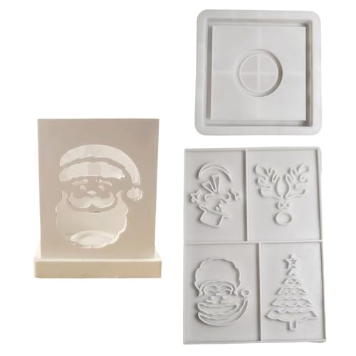 Silikonform Set Zum Basteln Von 3D Wandkunst Silikon Weihnachtsprojektions Wandformen Für Ornamente Und Bastelprojekte von SELiLe