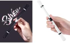 Drehbarer Kugelschreiber, rutschfest, drehbarer Stift, drehbarer Drehstift, drehbarer Stift mit Rollfinger, drehbarer Kugelschreiber mit rutschfester Beschichtung und Drehstift, professioneller von SEMINISMAR