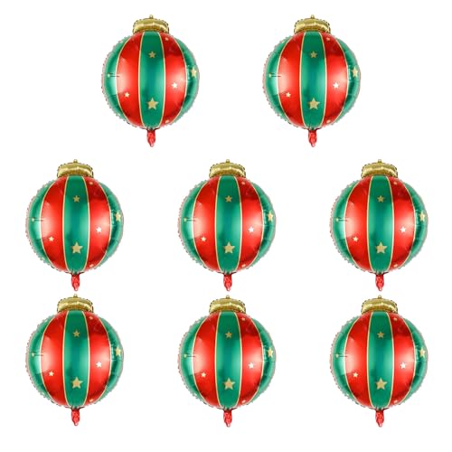 Weihnachtsballondekoration,8 PCS Weihnachtsballons Deko,Weihnachten Ballons Kit,Weihnachtsballons,Luftballons Weihnachts,Weihnachten Ballon Dekoration Kit,Folienballon für Weihnachtsdekoration von SEMINISMAR