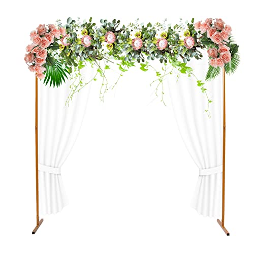 Metall Ballonbogen Rahmen Hochzeitsfeier Hintergrund Romantisch Hochzeitsbogen Flower Balloon Frame Stand für Geburtstag Hochzeit Kindertaufe Partydekoration 2m*2m von SENDERPICK