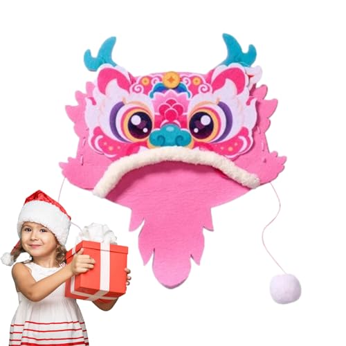 Drachen Maskottchen, chinesischer Drachenhut, Drachenplüschhut, 2024, Material Kit für chinesische Neujahrshut , Partykostümzubehör für p Festival von SENZZ