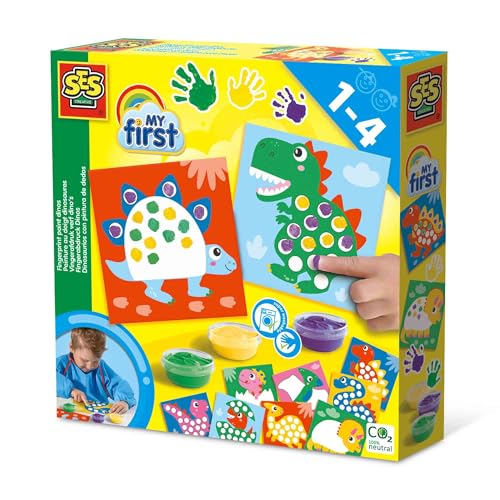 SES Creative 14442 My first-Fingerabdruck Dinos, diverse Farben von SES Creative