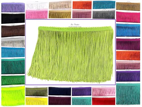 SEW TRENDS Fransenfaden, 9,1 m, 10,2 cm lang, zum Basteln, Nähen und Dekorieren, Limettengrün SEW TRENDS Fransenfaden, 9,1 m, 10,2 cm lang, zum Basteln, Nähen und Dekorieren, Limettengrün von SEW TRENDS