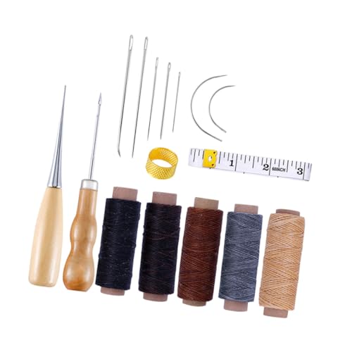 16St Ahle nähen sewing accessories Handnähwerkzeug DIY-Lederwerkzeug Nähwerkzeugset Lederhandwerkzeug DIY-Nähwerkzeug Nähzubehör-Kit Nähwerkzeuge handgefertigtes Lederwerkzeug SEWACC von SEWACC