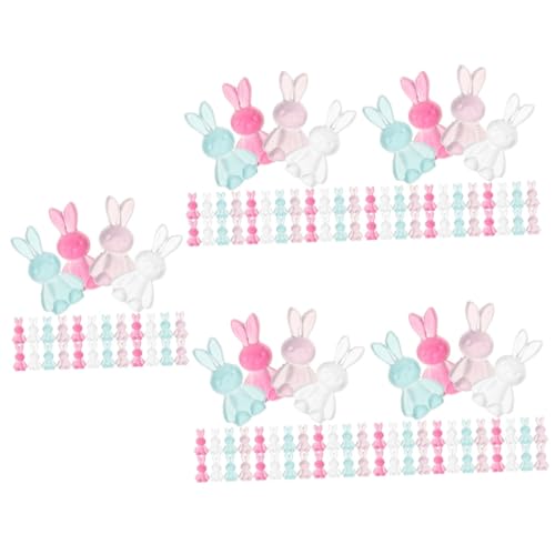 200 Stk Osterhase Kaninchenperlen Für Die Schmuckherstellung Schmuckperlen Armband Diy Perlen Basteln Sie Diy-perlen Abstandsperlen Tier-flatback-anhänger Charms-perlen Harz SEWACC von SEWACC