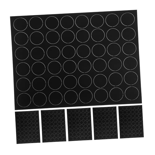 6 Blätter Dekorativer Aufnäher Mit Polka Dots Selbstklebende Kreisflicken Flicken Für Bekleidung Selbstklebende Trägerpflaster Flicken Für Kleidung Diy-kreispads Black Nylon SEWACC von SEWACC