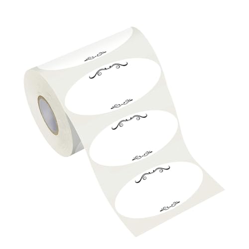 SEWACC 1 Rolle 500St Aufkleber selbstklebendes Dosenetikett klebende Versiegelung Kreis gemacht album personalisierte sticker selbstklebende Dosenetiketten Verpackungsetiketten für Dosen von SEWACC