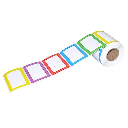 SEWACC 1 Rolle 600 Stück Barcode-papier Farbige Etiketten Lebensmitteletiketten Etikettenaufkleber Für Gläser Etiketten Für Gläser Namensaufkleber Etiketten Für Kleidung Colorful von SEWACC