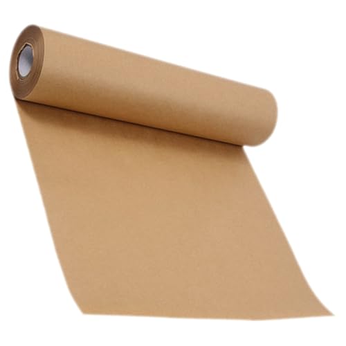 SEWACC 1 Rolle Geschenkpapier Pinnwandpapier Braunes Paketpapier Postalisches Packpapier Versandpapier Geschenkverpackung Braunes Papier Blumenpapier Papierverpackung Reiner Holzstoff von SEWACC