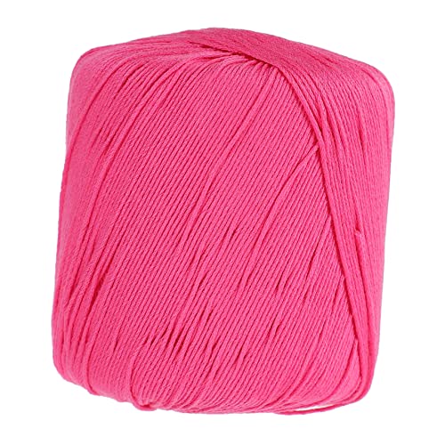 SEWACC 1 Rolle Saftiger Spitzenfaden Quiltfaden Bausatz Garn Zum Stricken Häkelset Armbandperlen Häkelnadel Makramee-Seil Freundschaftsarmband-kit Tätowieren Gewicht Garn Rosa Baumwolle von SEWACC