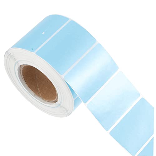 SEWACC 1 Rolle Thermopapier aufkleber * stickbild stickers stickers pezzettino klebriges Mailing Etikettendrucker Klebeetikett quadratische Thermoetiketten Verpackungsetiketten Sky-blue von SEWACC