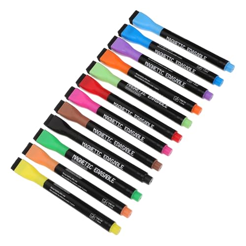 SEWACC 1 Satz Bleistift Löschbar Whiteboard Magnetisch Basierend Whiteboard Löschbarer Stift Magnetisch Löschbare Markierungen Wischen Trocken Abwischbarer Marker-radierer Planke Plastik von SEWACC