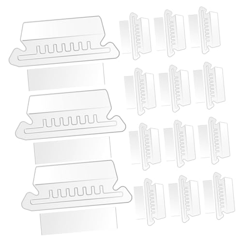 SEWACC 1 Satz Etikettenhalter Ordner-Label Ordner-Tabs Aktenordner-Tab-Einsätze Beschriftung büromaterial Aktenschrankeinsätze Aktenteiler mit Laschen für Binder PVC Transparent von SEWACC