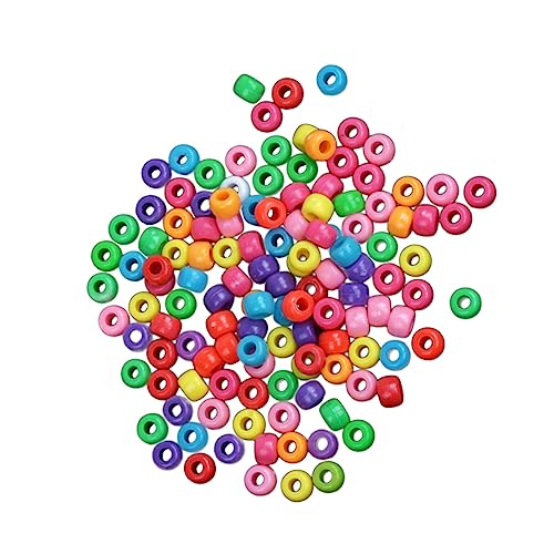 SEWACC 1 Satz -Perlen aus Kunststoff Perlen für die Herstellung von Armbändern Handkette Perlen-Kit DIY beads Children's beads glatte Kunststoffperlen farbige lose Perlen Plastik von SEWACC