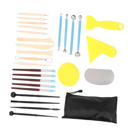 SEWACC 1 Satz Ton gesetzt ton werkzeug set pottery tools Ton-Plastikwerkzeug Bildhauerwerkzeuge aus Tonschnitzereien Holzschnitzwerkzeuge Modellierwerkzeug aus Schwamm von SEWACC