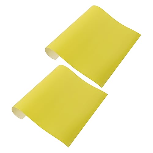 SEWACC 1 Satz Transferpresse Heißprägefolien Diy Film Gravieren Vinylfolie Übertragen Leuchtendes Vinyl Wärmeübertragungsbündel Kleiderfolie Fluoreszierendes Pressvinyl Yellow Pu 2st von SEWACC