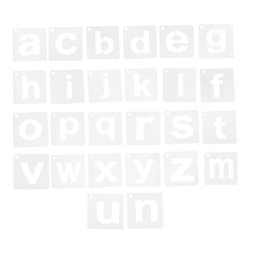 SEWACC 1 Satz Vorlage Für Buchstaben Mini-schablonen Alphabet-schablonen Schablonen Zum Malen Von Buchstaben Kleine Schablonen Zum Malen Buchstabenschablonen Malschablonen Das Haustier von SEWACC