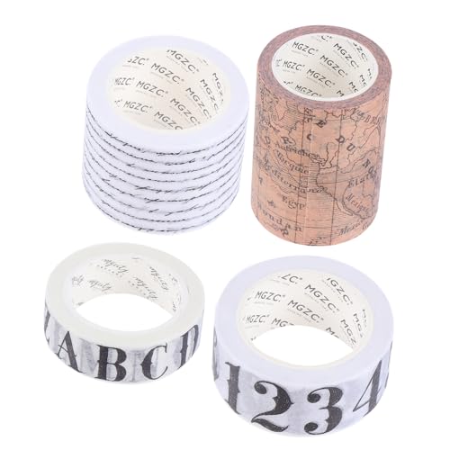 SEWACC 1 Satz Washi-tape Aufkleber Scrapbooking Dekoratives Feiertagsband Vintage-sammelalbum The Washi Tape Geschenkverpackung Dekoratives Papierband Scrapbook-klebeband 4 Rollen von SEWACC