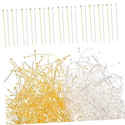SEWACC 1 Schachtel Kugelkopf Stecknadeln DIY Schmuckherstellung Pins für Ohrringe Armbänder Basteln Versilbert Langlebig Rostfrei SEWACC 1 Schachtel Kugelkopf Stecknadeln DIY Schmuckherstellung Pins für Ohrringe Armbänder Basteln Versilbert Langlebig Rostfrei von SEWACC