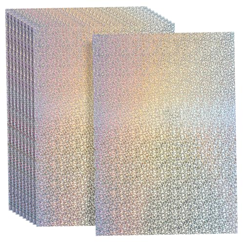 SEWACC 10 Blätter Bunter Karton Papier Zum Basteln Farbiger Karton Scrapbook-papier Holografischer Karton Glitzerpapier Karton in Verschiedenen Farben Glitzerkarton Papierstau von SEWACC