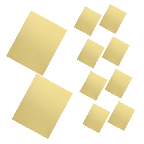 SEWACC 10 Blätter Goldener Einseitiger Karton Goldenes Kartonpapier Goldenes Origami-papier Goldfolienpapier Goldmetallisches Papier 275g Papier Golden von SEWACC