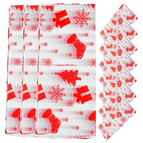 SEWACC 10 Blatt Weihnachts Geschenkpapier Weihnachts Seidenpapier Verpackungspapier Geschenkpapier Geschenkpapier Geschenkpapier Dekor Geschenkpapier Geburtstags Geschenkpapier von SEWACC