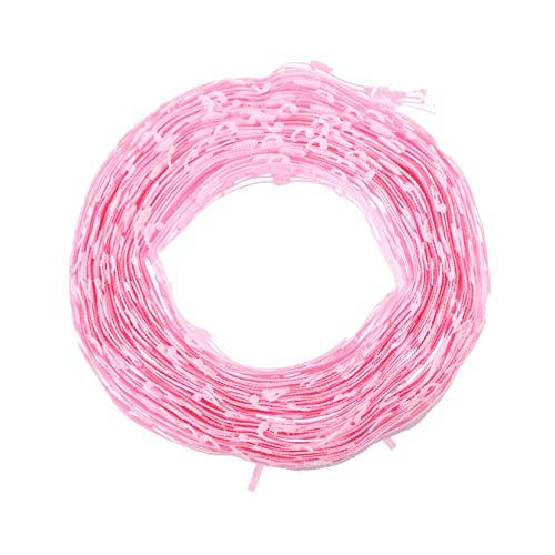 SEWACC 10 Musiknotenband Girlande Weihnachten Sackleinen verdrahtetes Band Aufkleber Hessisches Band seidenband ribbon geschenkverpackungen Nähband Verpackungsband Polyester Rosa von SEWACC