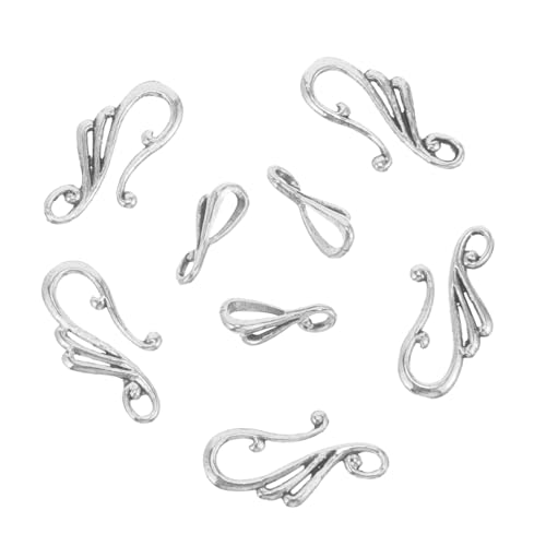 SEWACC 10 Sätze Vintage Ohrschmuck DIY Toggle Verschlüsse Langlebige Rostfreie Ohrclips Kreative Schmuckverbinder für Ohrringe Bastelzubehör in Antik Silber für Schmuckherstellung SEWACC 10 Sätze Vintage Ohrschmuck DIY Toggle Verschlüsse Langlebige Rostfreie Ohrclips Kreative Schmuckverbinder für Ohrringe Bastelzubehör in Antik Silber für Schmuckherstellung von SEWACC