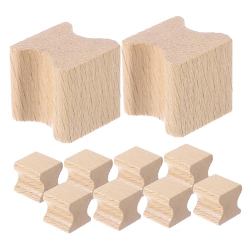 SEWACC 10 Buchenholz Siegel Blanko Quadratischer Holzstempel Schnitzerei Verwendung Holzstempel Blanko DIY Holzstempel DIY Handkonto Siegel Leeres Holz Siegel Handbuch von SEWACC