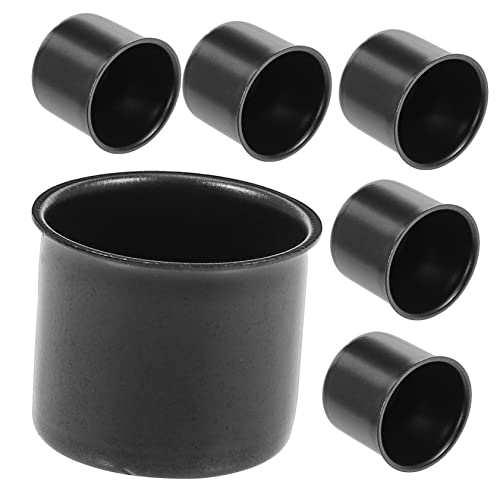 SEWACC 10 Stück Kerzenbecher aus Metall candle wick kerzenlack kerzenständer candlestick Becherbaum leere Kerzenbecher weihnachtlicher DIY kerzenhalter Kerzenbecher selber machen Black von SEWACC