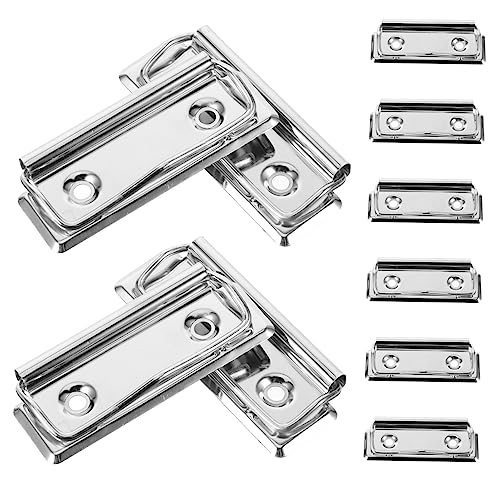 SEWACC 10 Stück Menübefestigungsclips Schreibtafelklemmen Halter für Büroklammern Aufkleber memo clip halter mehrzweckhalter Clips für Dateitafeln Clips für Bastelprojekte Metall Silver von SEWACC