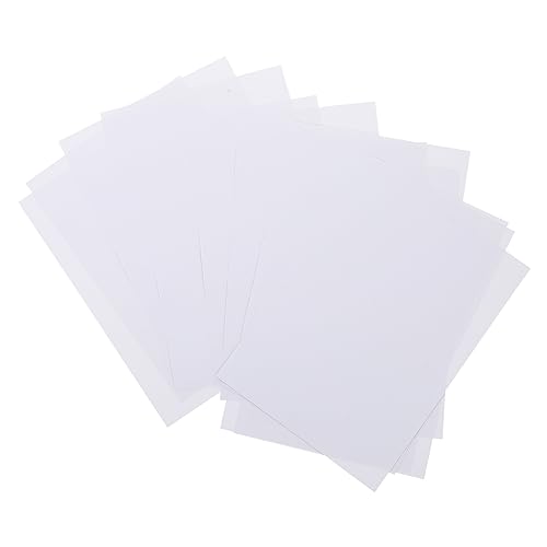 SEWACC 100 Blätter Beschichtetes Papier Weißes Druckerpapier Pastellpapier Druckerpapier in Fotoqualität Leeres Blatt Doppelseitiger Drucker Papiermasse Briefe Beschichtetes Basispapier von SEWACC