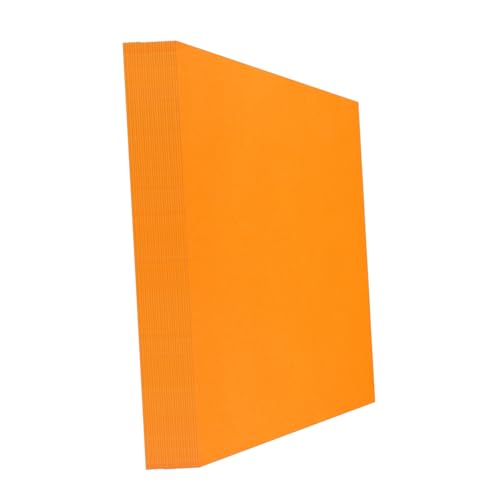 SEWACC 100 Blatt Farbdruckpapier druckerpapier papierbasteln zartes Malpapier buntes Faltpapier Origami-Papiermasse Bastelpapier herstellen Bastelpapier selber falten Papier falten Orange von SEWACC