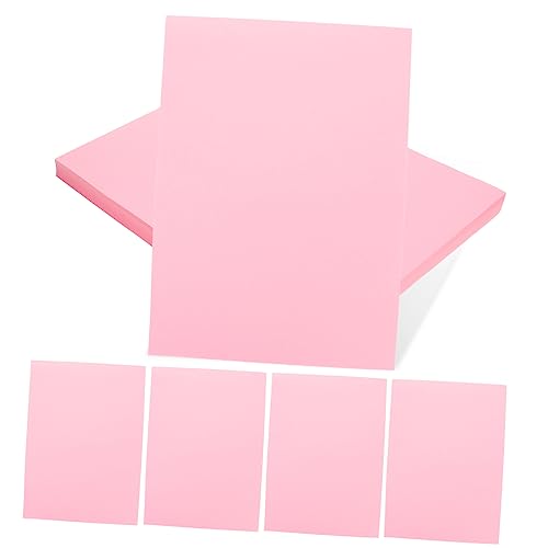 SEWACC 100 Blatt Farbiges A4 Papier Neon Konstruktionspapier Druckerpapier A4 Druckerpapier Faltpapier Für Mädchen Papier Für Drucker Bastelpapier Leinwandpapier Goldpapier Rosa von SEWACC