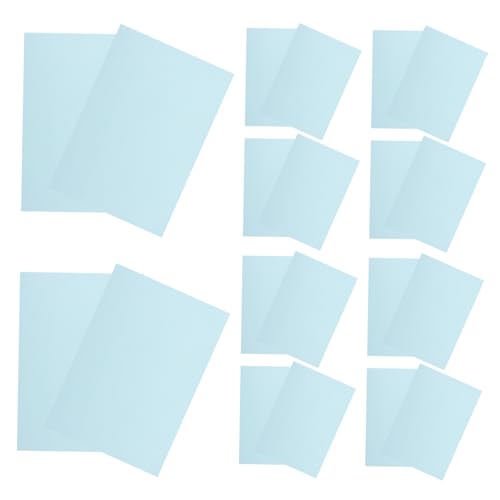 SEWACC 100 Blatt Konstruktionspapiere Blaues Druckerpapier Etikettenpapier Papier Für Drucker Bedruckbares Aufkleberpapier Druckerpapiere Pastellpapier Blaues Kopierpapier Blue von SEWACC