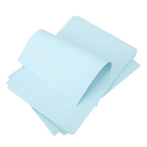 SEWACC 100 Blatt Konstruktionspapiere letter paper papierschere Schneidepapier druckerpapier printing paper farbiges Druckpapier Bastelpapier Schreibpapiere farbige Papiere Blue von SEWACC