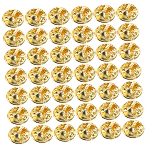 SEWACC 100 Stk Pin-schmetterlingshut Glitzer-krawatte Wäscheklammern Retro-brosche Schmuck Lenker Nagel Brosche Partyhut Stirnband Revers Brosche Elegante Brosche Schließe Kupfer Golden von SEWACC