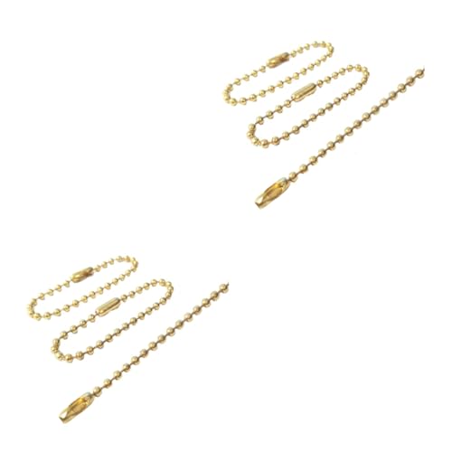 SEWACC 100 Stk keychain tag schlüsselanhänger Schlüsselringe für Schlüsselanhänger mit Anhängern Perlenkette Kfz-Steckverbinder beschriftungsetiketten kugelketten langer Perlenverschluss von SEWACC