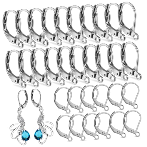 SEWACC 100 Stück Ohrhaken für DIY Ohrringe Nickelfrei Langlebig Fade Ohrbügel Schmuckzubehör für Basteln von Baumel Ohrringen Vielseitig und Hautfreundlich SEWACC 100 Stück Ohrhaken für DIY Ohrringe Nickelfrei Langlebig Fade Ohrbügel Schmuckzubehör für Basteln von Baumel Ohrringen Vielseitig und Hautfreundlich von SEWACC