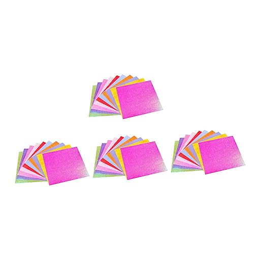 SEWACC 100St Perlen-Glitter-Origami 3D-Origami-Papier Origami für Metallic-Karton quadratisches Origami-Papier papierschere pauspapier Origami-Papierzubehör handgeschöpftes Papier von SEWACC