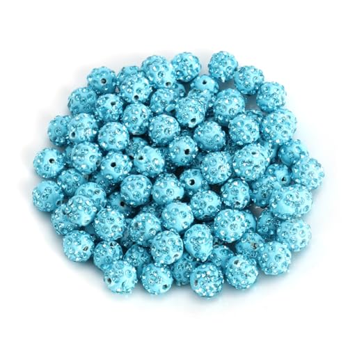 SEWACC 100St Strassperlen Kristallperlen runde -Perlen Schmuckzubehör Charms Perlen Masse Strasssteine beads for jewellery Schmuckperlen manuelles Schmuckzubehör DIY-Perlen von SEWACC