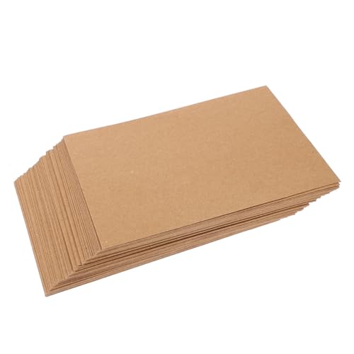 SEWACC 100St Umschlag praktische Umschläge Genesungskarten, Umschläge Karten Papierumschläge Selbstklebende Umschläge Fotoumschläge Tragbare Umschläge Hochzeitspapier Light Brown von SEWACC