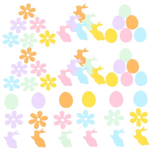 SEWACC Osterhase Groß Party Konfetti 100pcs Ostern Dekorative Handwerk Papier für Feier von SEWACC