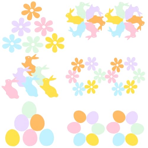 SEWACC 100st Ostern Konfetti Festival Konfetti Konfetti-Hintergrund Dekoratives Konfetti Konfetti-Requisiten Konfetti-Ornament Kaninchen Konfetti Geburtstagsfeier Konfetti Papier von SEWACC